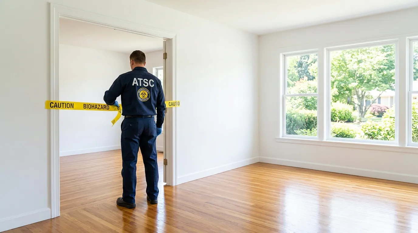 Certified biohazard cleanup crew performing Trauma Scene Cleanup in Milan